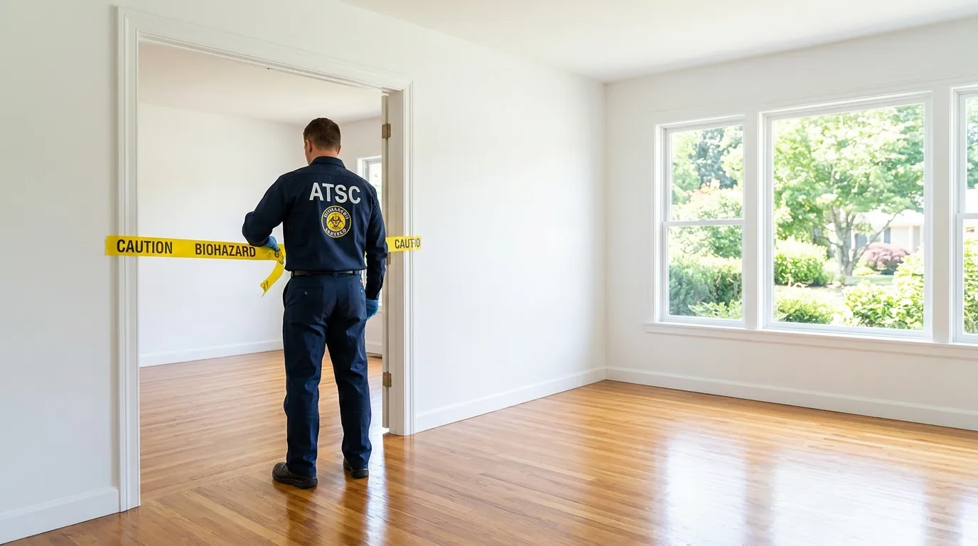 Certified biohazard cleanup crew performing Decomposition Cleanup in San Benito